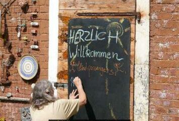 Willkommens-Tafel