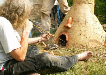 Keltischer Rennofen am Mühlentag 2007
