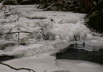 Eisformationen im Winter