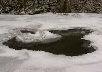 Eisformationen im Winter
