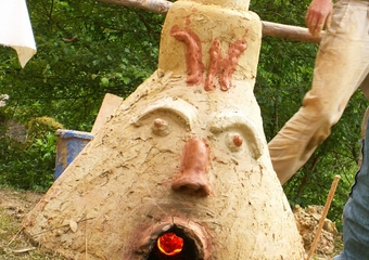 Keltischer Rennofen am Mühlentag 2007
