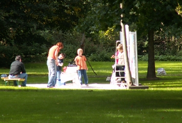 Malaktion im Kurpark Bad Ems (2007)