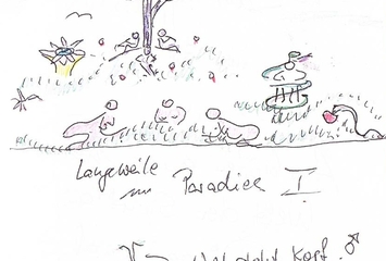 Langeweile im Paradies - Projektskizze für Kisteninstallation (Ausschreibung Frauenmuseum Bonn, nicht umgesetzt)