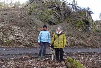 Daniela Parr mit Birgit auf Godeweg-Wanderung
