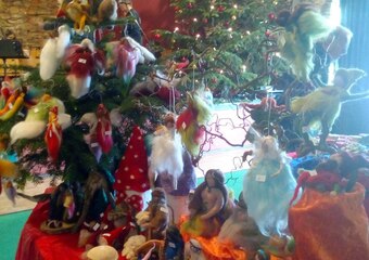 Filzen weihnachtlicher Motive