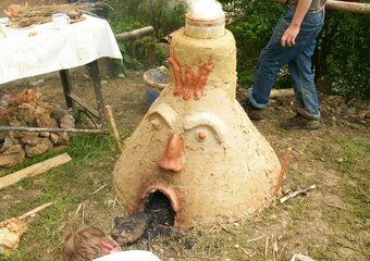 Keltischer Rennofen am Mühlentag 2007