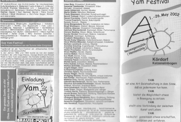 Progamm YAM-Festival 2002