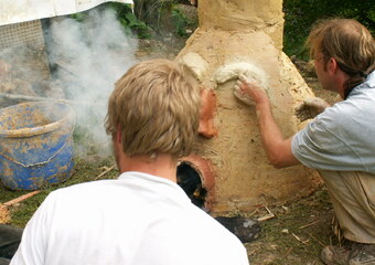 Keltischer Rennofen am Mühlentag 2007